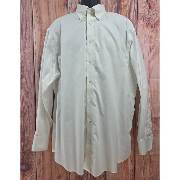 Brooks Brothers Non-Iron Stretch White Dress Shirt 17.5-36/37 XXL - Picture 1 of 7